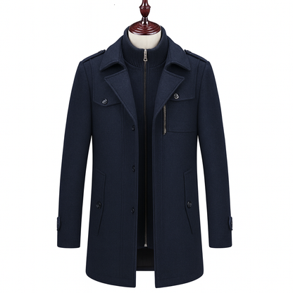Men's British Premium Thick Double-Layer Wool Coat