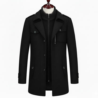 Men's British Premium Thick Double-Layer Wool Coat